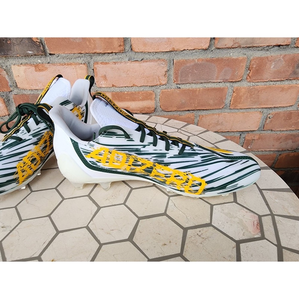 Adidas Adizero Primeknit Oregon Ducks Greenbay Packers Football Cleats Size 13 - Picture 7 of 11